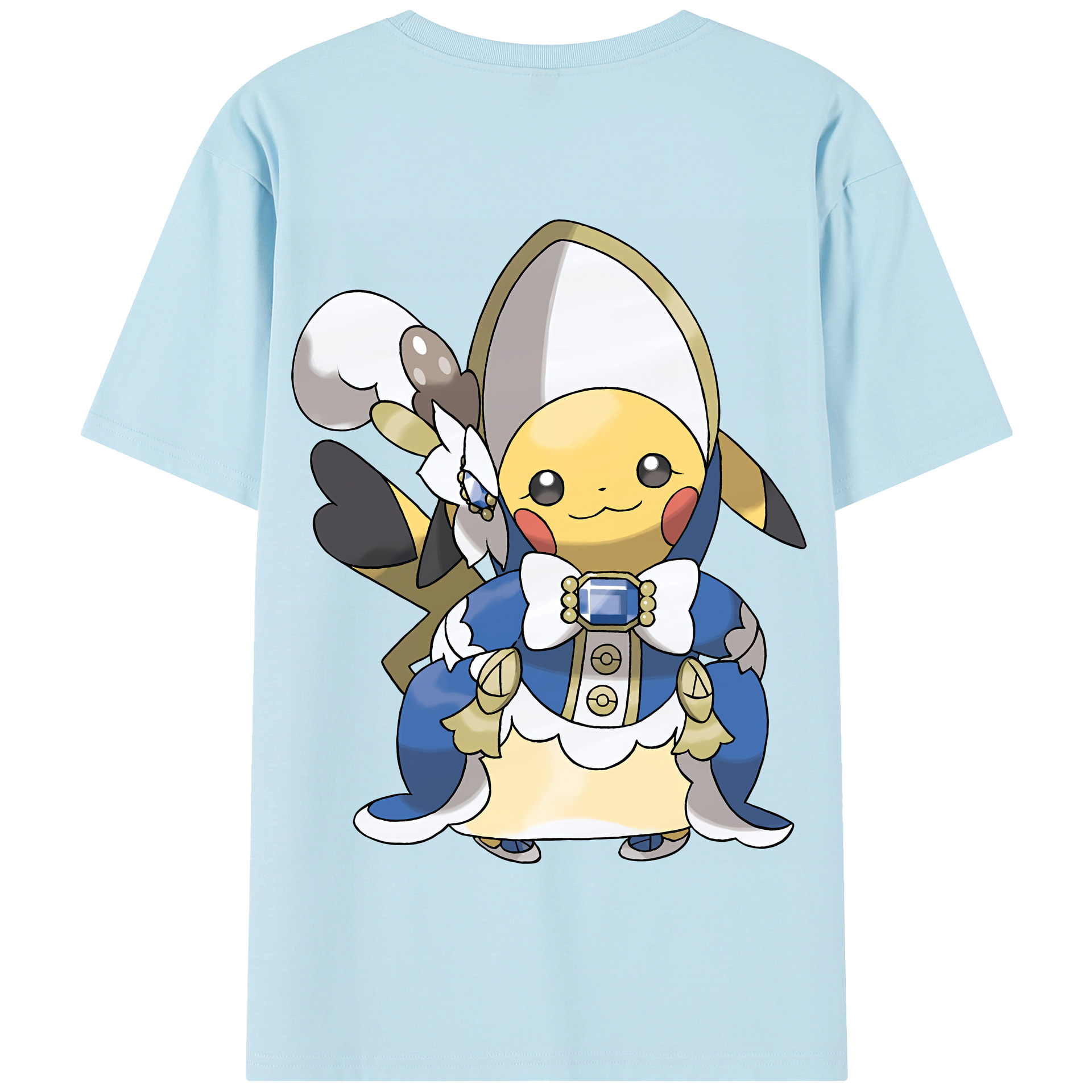 （画像用） ポケットモンスター Pokémon 綿100％半袖Tシャツ（背面プリント）